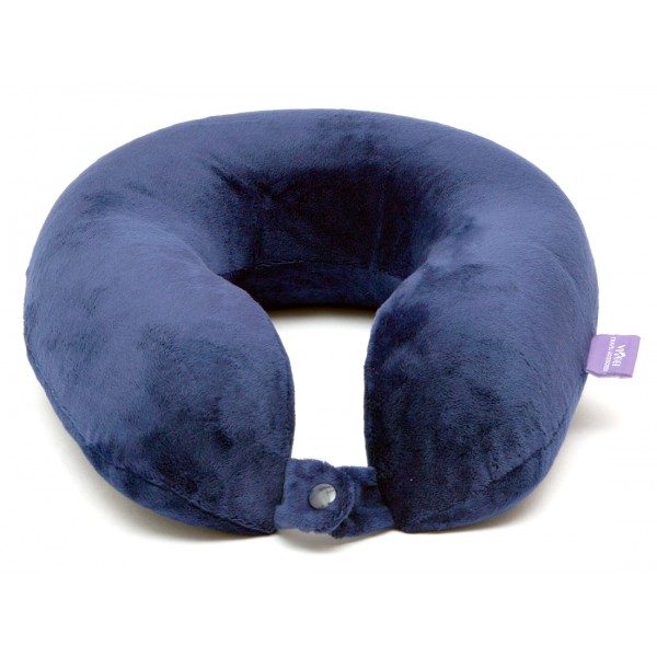 VIAGGI U Shape Memory Foam Travel Neck Pillow - Navy Blue